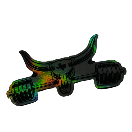 3D Barbell Decal - Holographic