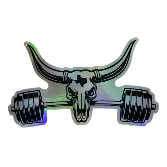 3D Barbell Decal - Holographic