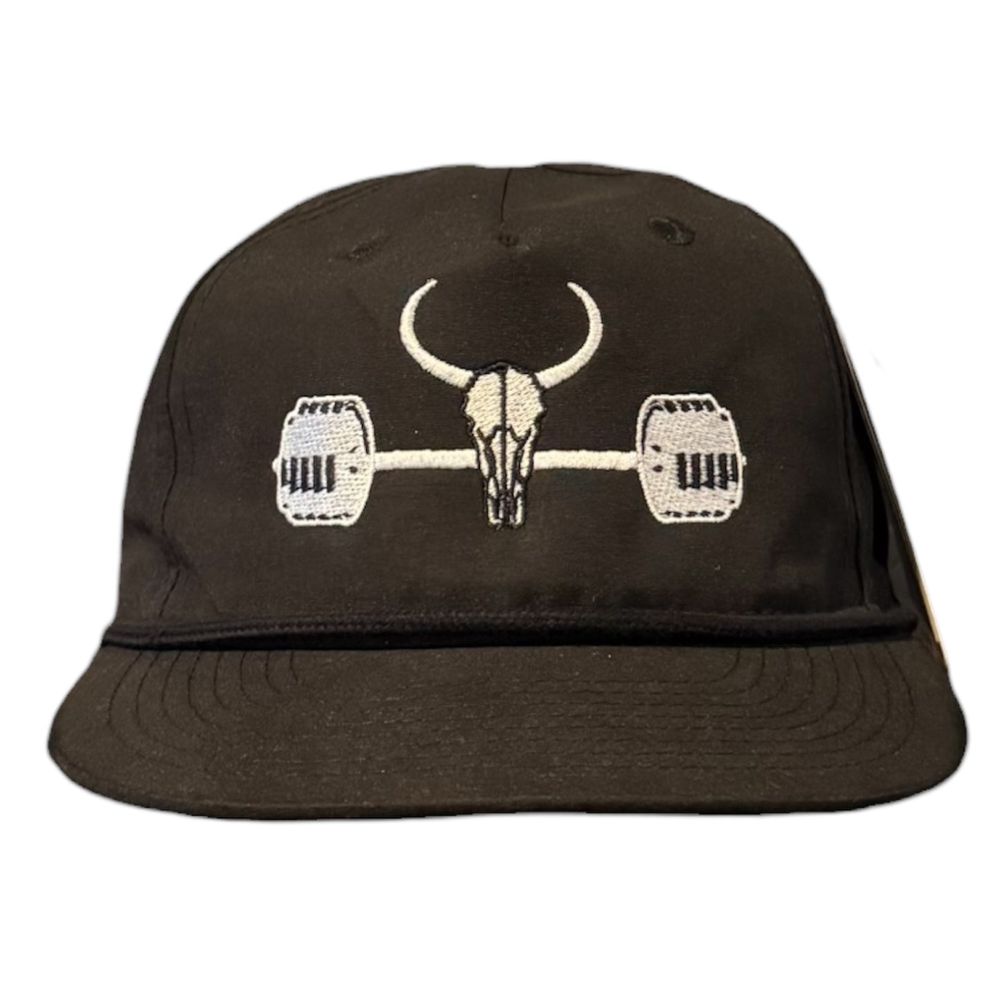 OG Barbell Snapback- Blk/White