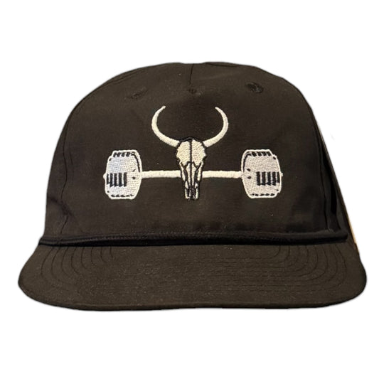 OG Barbell Snapback- Blk/White
