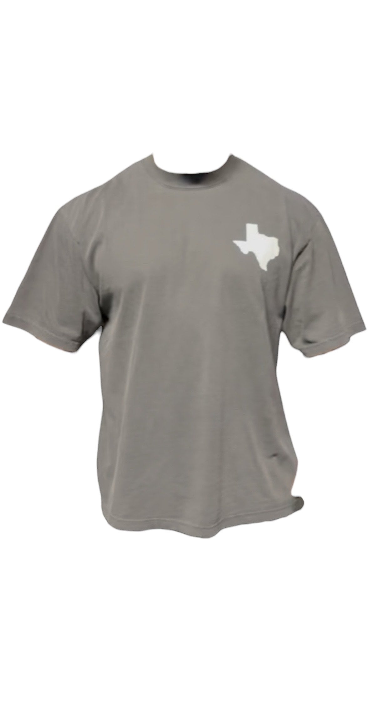 Texas Cross Emblem Tee- Dark Grey (Heavyweight)